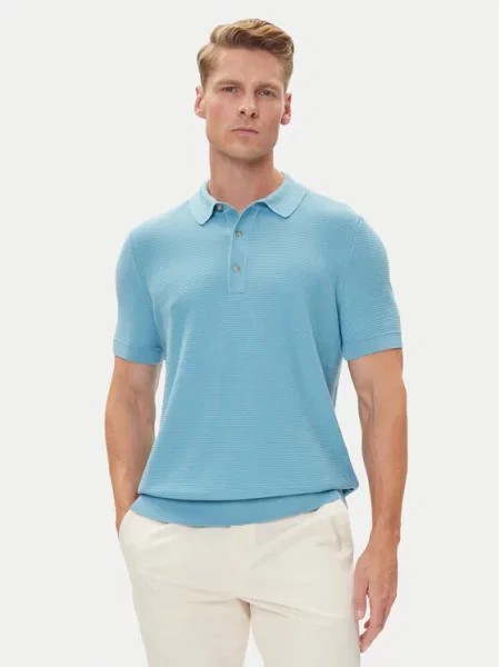 BOSS Polo marškinėliai H-Iannotti mėlyna