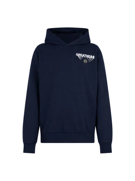 Bluza z kapturem Philipp Plein polarowa niebieska