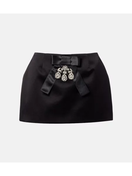 Fustă Dolce&gabbana din satin negru