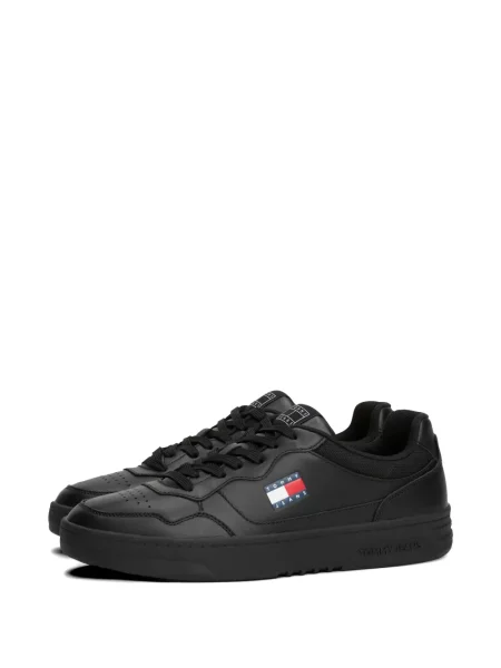Sneakerși Tommy Jeans cu autograf negru