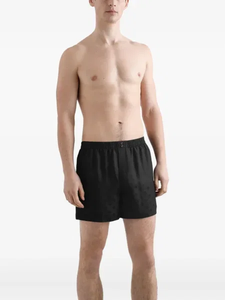 Boxeri Dolce & Gabbana de mătase negru
