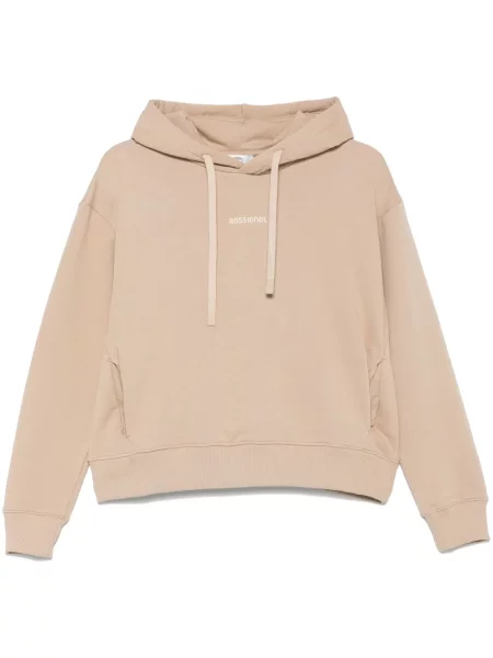 Hanorac cu glugă Rossignol cu imagine maro