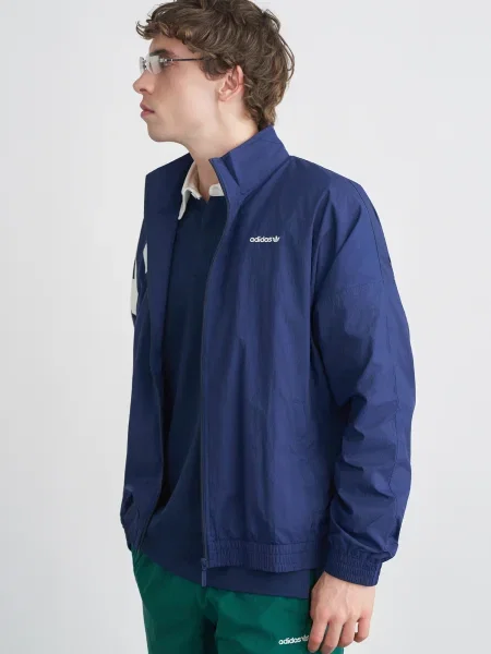 ADIDAS ORIGINALS Prechodná bunda ARCH tmavomodrá biela
