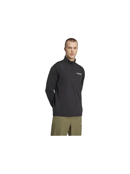 Hosszú ujjú hosszú hosszú ujjú póló Adidas Terrex fekete
