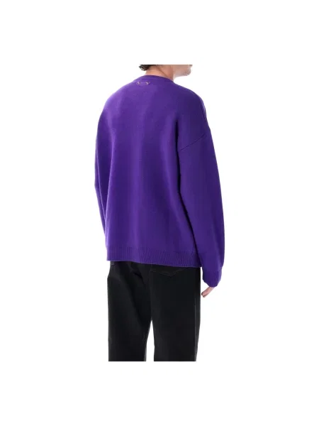 Sweter Balenciaga wełniany fioletowy