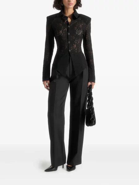 Koszula Manière De Voir koronkowa dzwony czarna