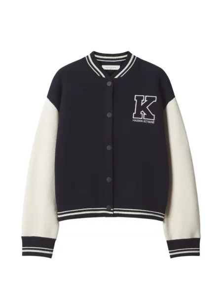 Geacă bomber Maison Kitsune cu autograf albastru