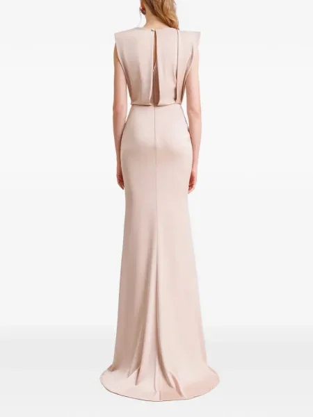 Rochie maxi Gemy Maalouf drapată roz