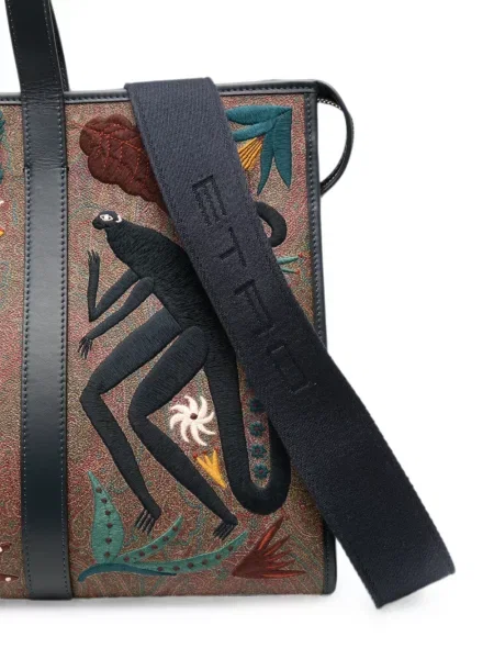 Шопинг чанта Etro бродирана с пейсли десен