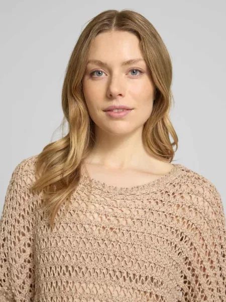 Sweter z dzianiny z nietoperzowymi rękawami model ‘MARAX’ B.young