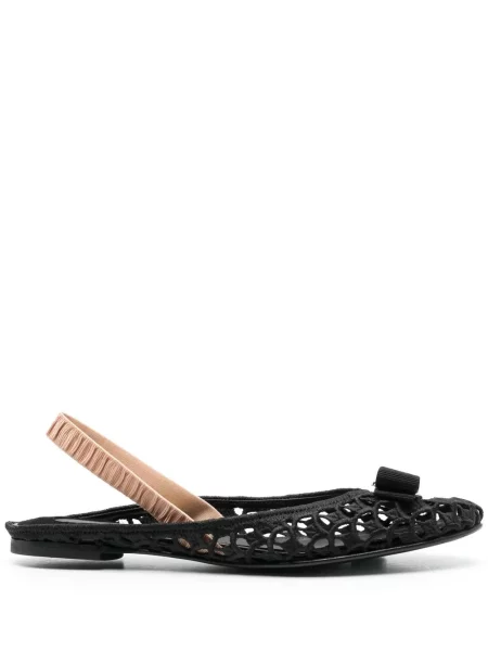Balerini Ferragamo slingback negru