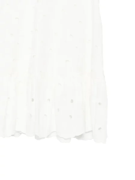 Rochie mini Vivetta cu broderie alb