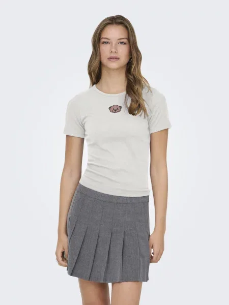 Футболка Only поліестер/віскоза білий