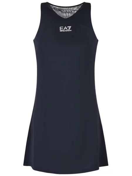 Rochie Ea7 Emporio Armani fără mâneci cu imagine albastru