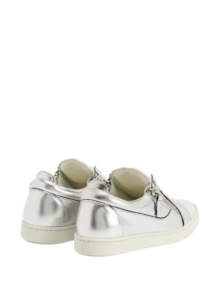 Кожени маратонки Giuseppe Zanotti сиво