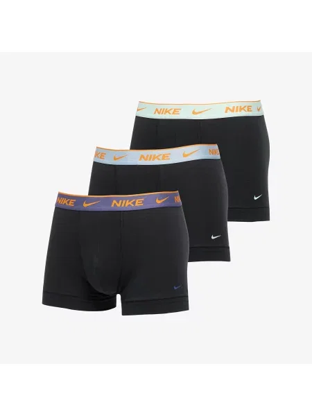 NIKE Underwear Boksarice modra / oranžna / črna bela