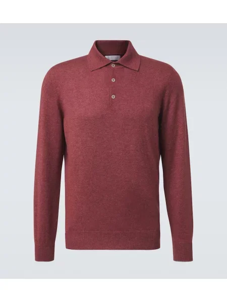 Tricou polo Brunello Cucinelli din cașmir