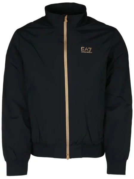 Geacă Ea7 Emporio Armani cu imagine negru