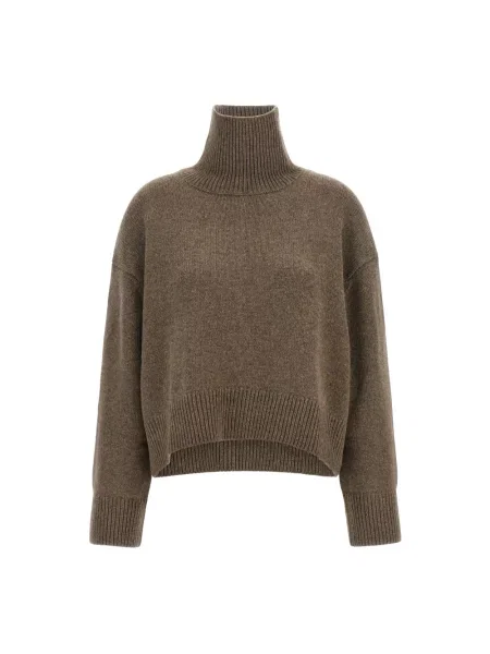 Sweter Loulou De Saison z kaszmiru brązowy