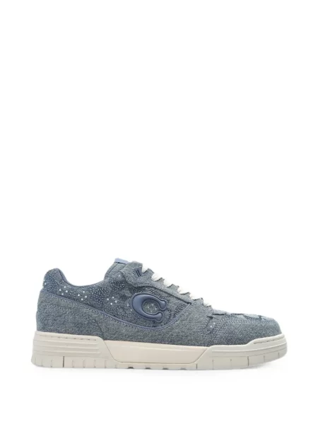 Sneakerși Coach cu paiete albastru
