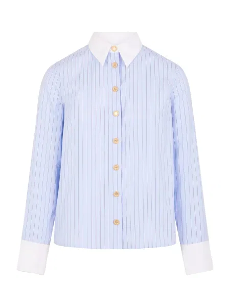 Cămașă Morgan cu dungi clasică albastru
