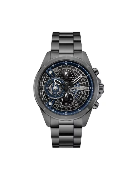 POLICE Analogové hodinky Chronograph Cipher tmavě šedá