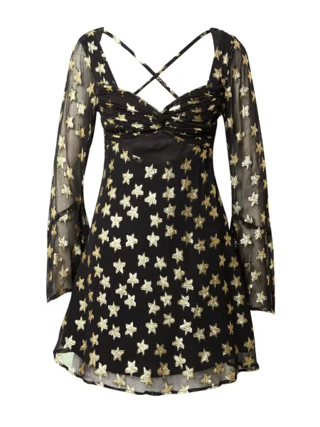Nasty Gal Ruha arany fekete