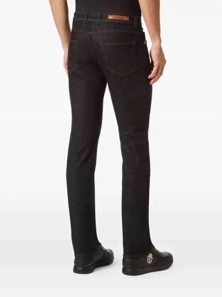 Pantaloni cu picior drept Billionaire negru