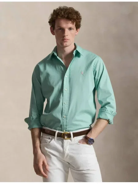 Polo Ralph Lauren Cămașă Custom Fit verde