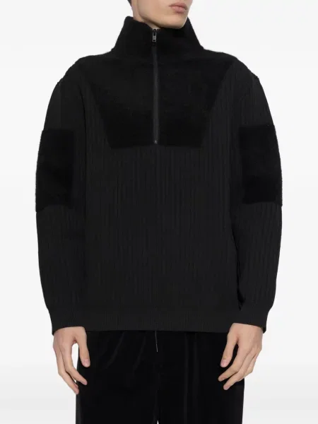 Hanorac cu fermoar Y-3 negru