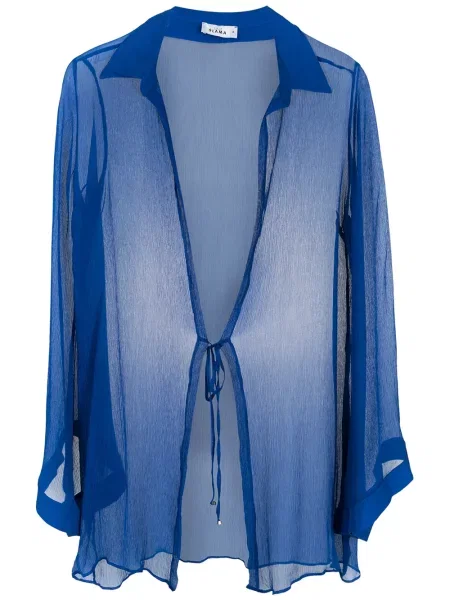 Rochie Amir Slama de mătase de costum albastru
