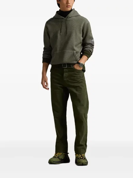 Siuvinėtos zomšinės pledinės maudymosi kelnaitės Polo Ralph Lauren mėlyna