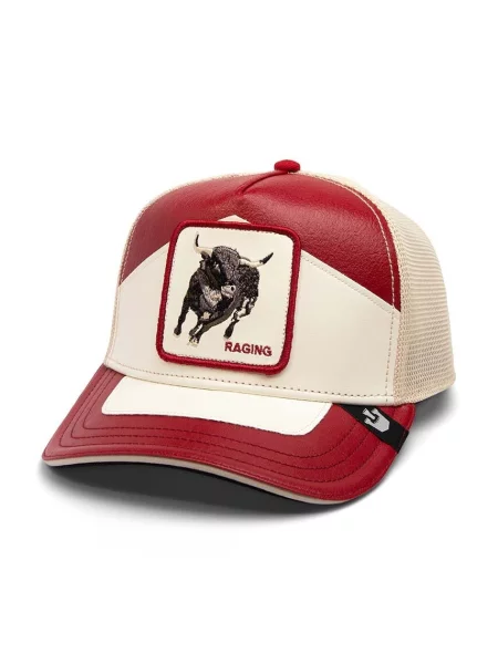 Goorin Bros sapca Moto Raging rosu cu imprimeu