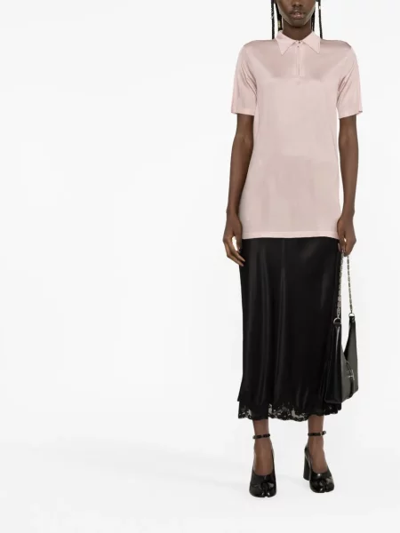 Top Maison Margiela scurt roz