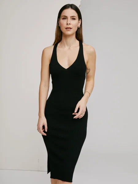 A LOT LESS Rochie Kalyn' negru