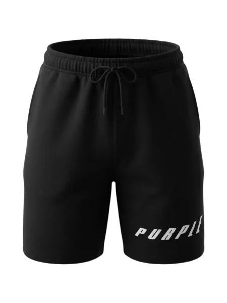 Pantaloni scurți Purple Brand cu autograf cu cordon negru