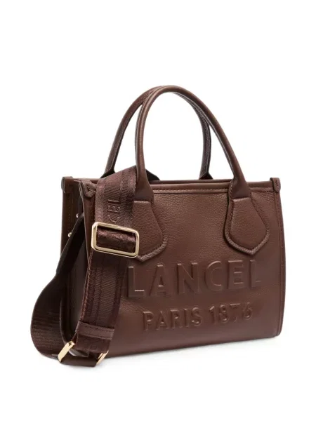 Geantă shopper Lancel din piele maro