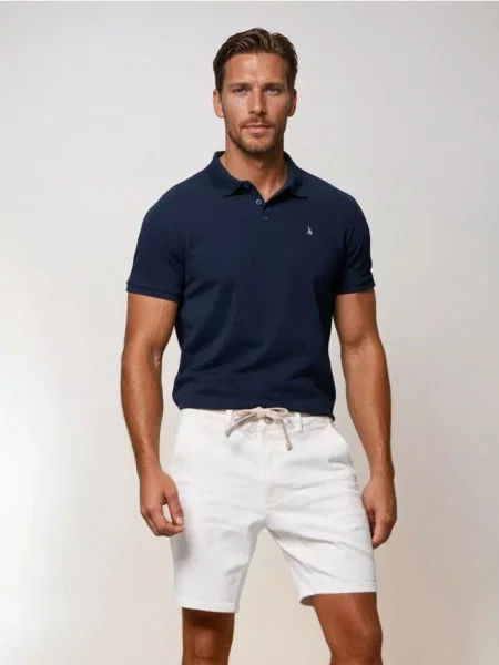 Sinsay Džínové kraťasy slim bílá