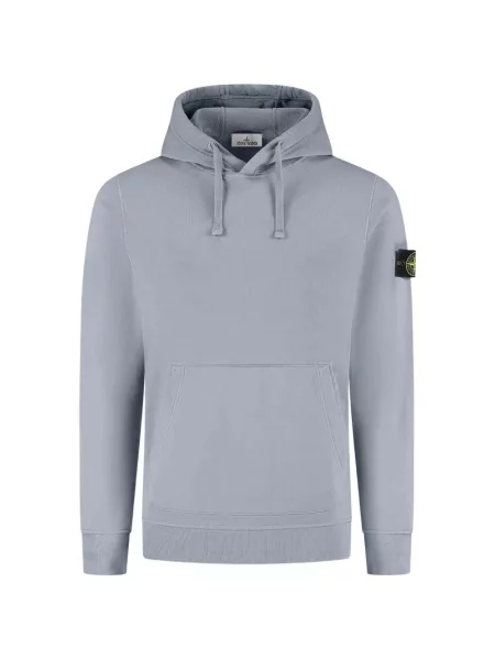 Hanorac cu glugă Stone Island cu strasuri cu cordon albastru