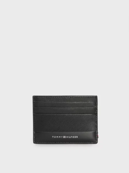 Кожаный кошелек Tommy Hilfiger черный