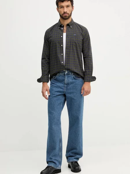 Barbour camasa cu guler clasic regular gri