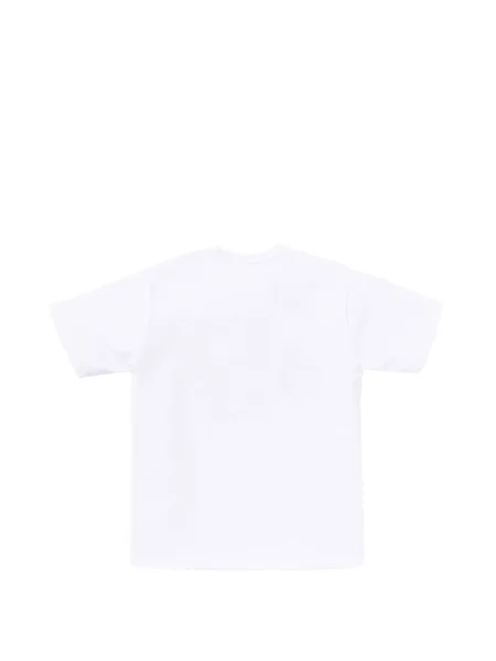 Tricou A Bathing Ape® cu imagine cu model camuflaj alb
