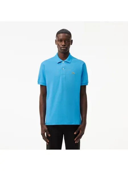 Lacoste Koszulka Polo Oryginał Petit Piqué niebieska