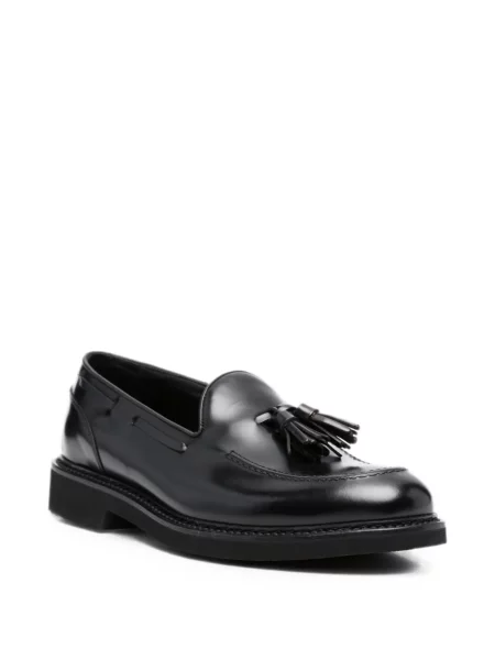 Pantofi loafer Canali din piele negru