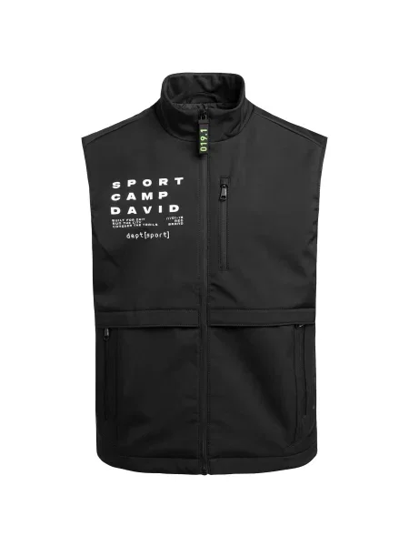 CAMP DAVID Vestă negru alb