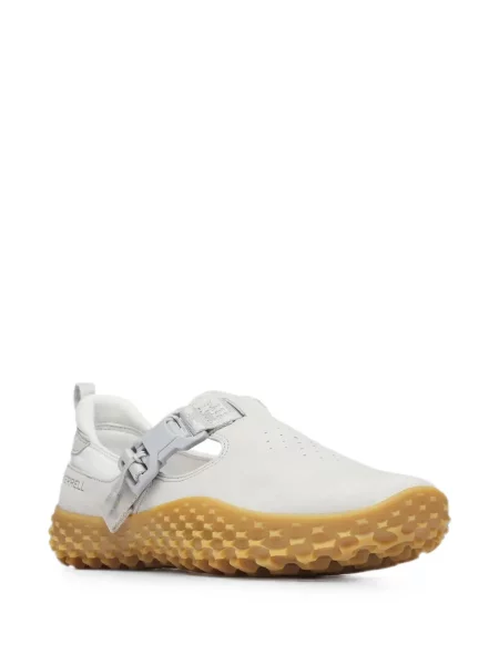 Sneakerși Merrell din nubuc cu cataramă alb