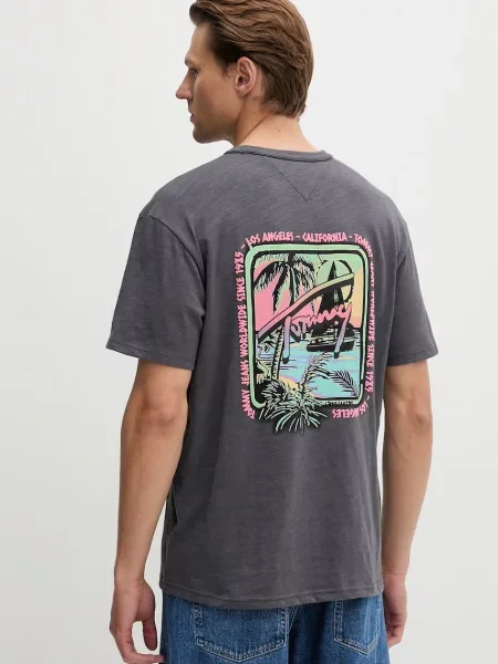 Tommy Jeans T-shirt szara