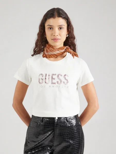 Guess Tricou alb