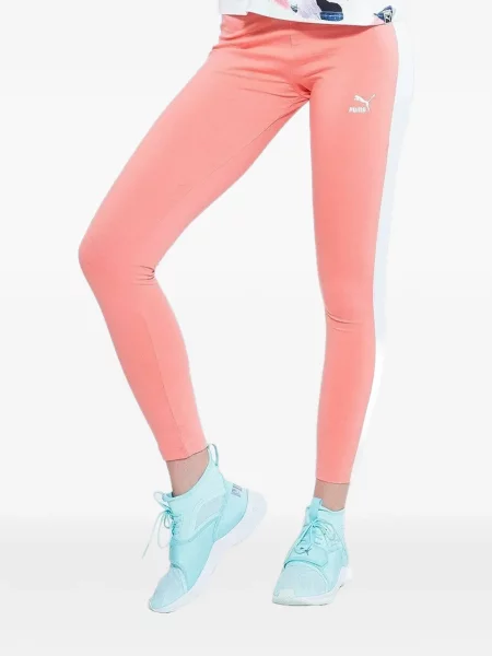 Leggings Puma cu autograf roz