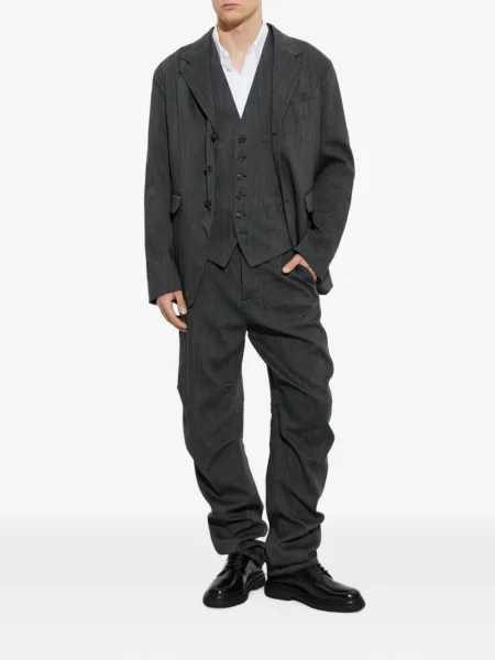 Vestă Dsquared2 cu model herringbone gri